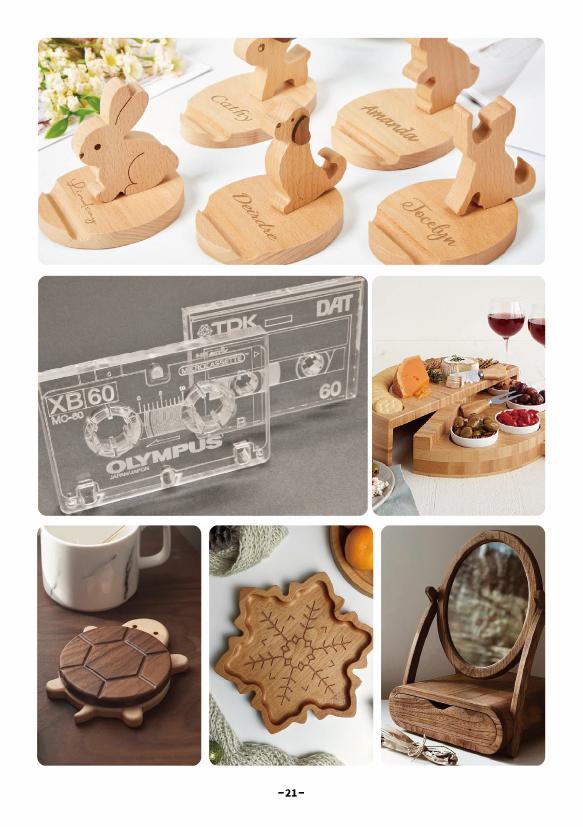 Wooden gifts made with TwoTrees CNC routers